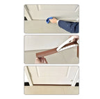 Door Draft Stopper Strip with Peel-Stick Adhesive and Flexible Transparent Polymer, 5m Zanny Home