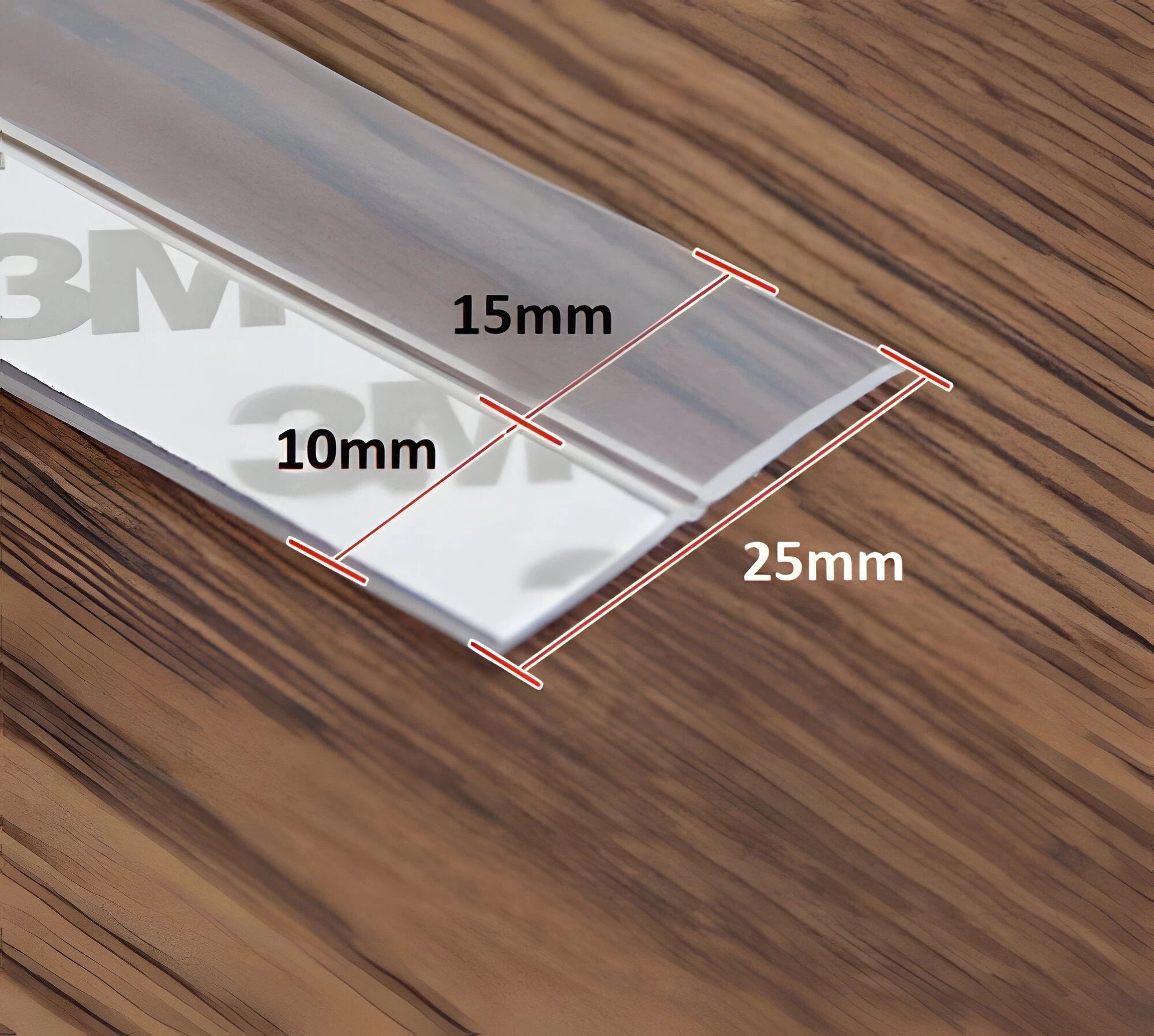 Door Draft Stopper Strip with Peel-Stick Adhesive and Flexible Transparent Polymer, 5m Zanny Home