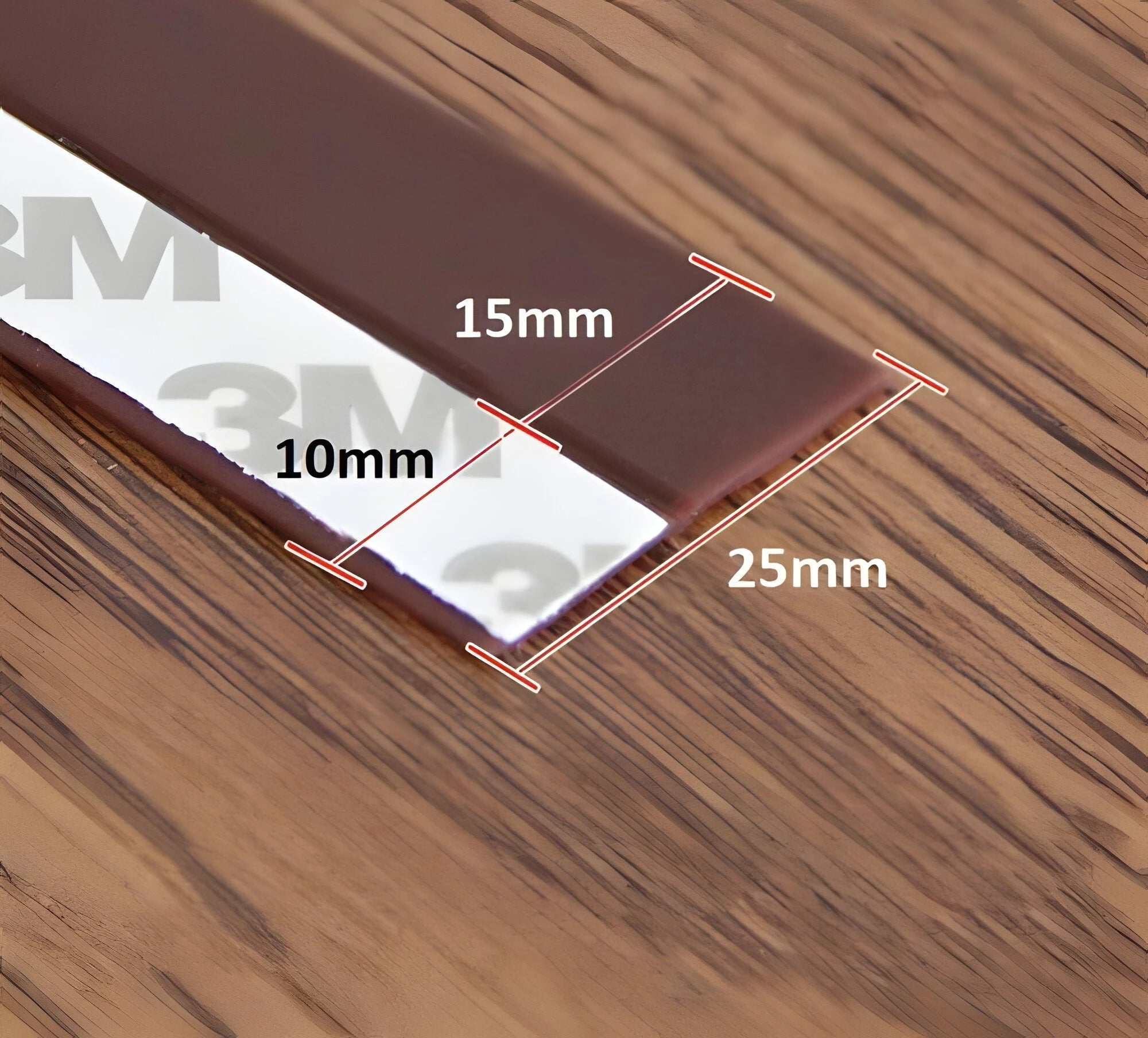 Door Draft Stopper Strip with Peel-Stick Adhesive and Flexible Transparent Polymer, 5m Zanny Home