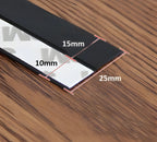 Door Draft Stopper Strip with Peel-Stick Adhesive and Flexible Transparent Polymer, 5m Zanny Home