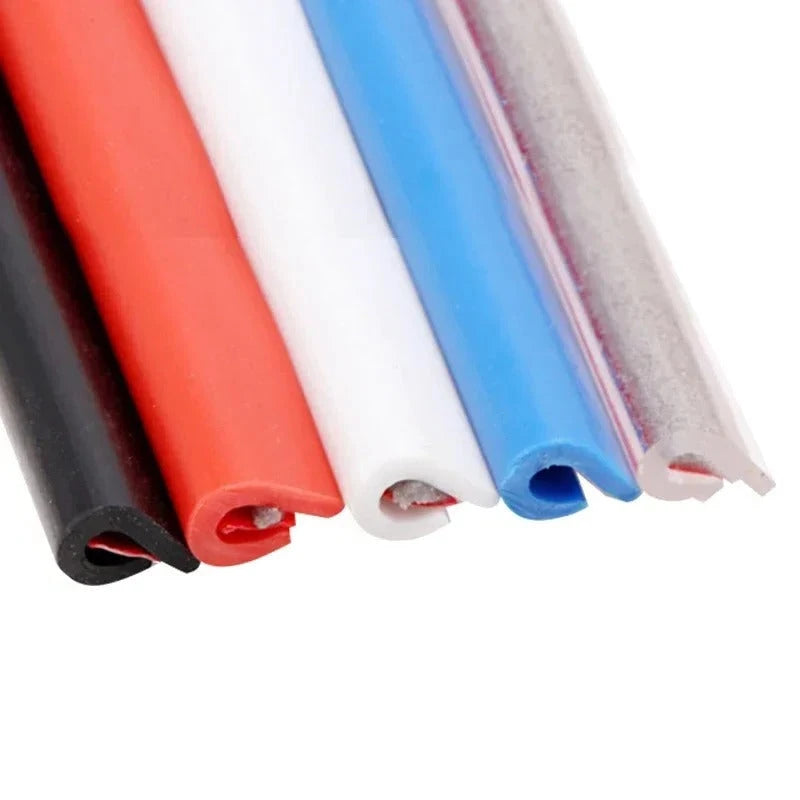 Door Edge Protector Strip with U-Shaped Fit and Weather-Resistant Polymer, 16.4 Ft Zanny Home