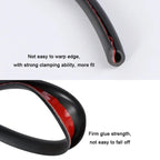 Door Edge Protector Strip with U-Shaped Fit and Weather-Resistant Polymer, 16.4 Ft Zanny Home