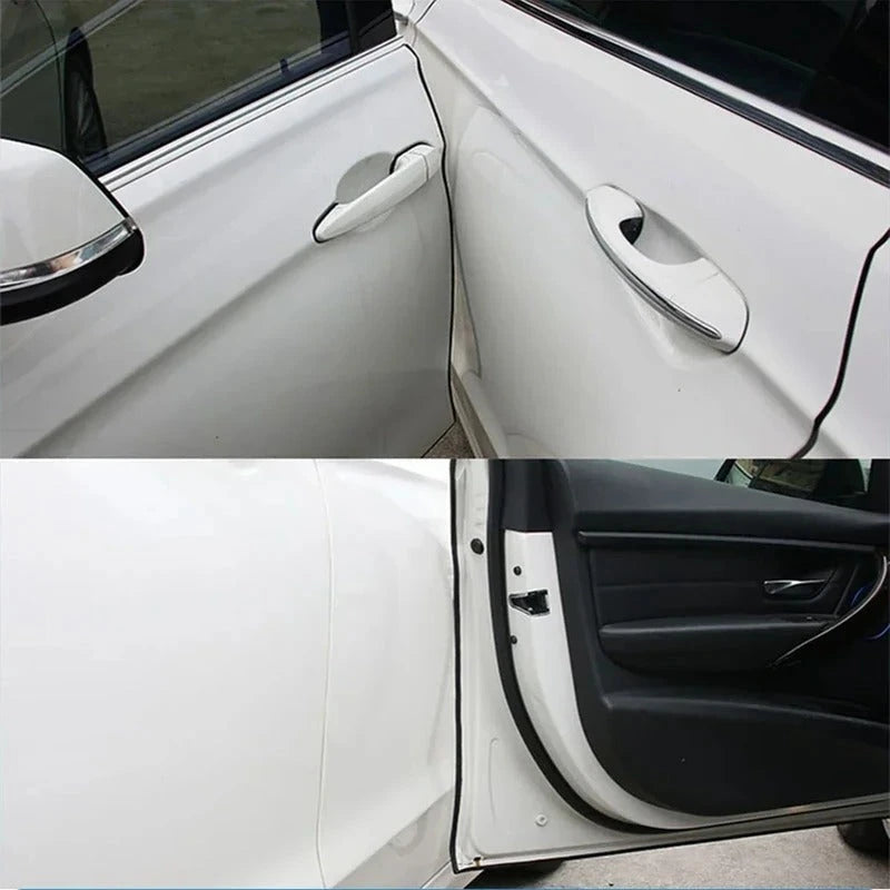 Door Edge Protector Strip with U-Shaped Fit and Weather-Resistant Polymer, 16.4 Ft Zanny Home