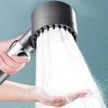 Water-Saving Shower Head with Microhole Pressure Boost and 9-Layer Filter, Push Button Zanny Home