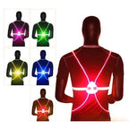 LED Safety Vest with 360-Degree Fiber-Optic Lighting and Adjustable Fit, Weather Resistant Zanny Home