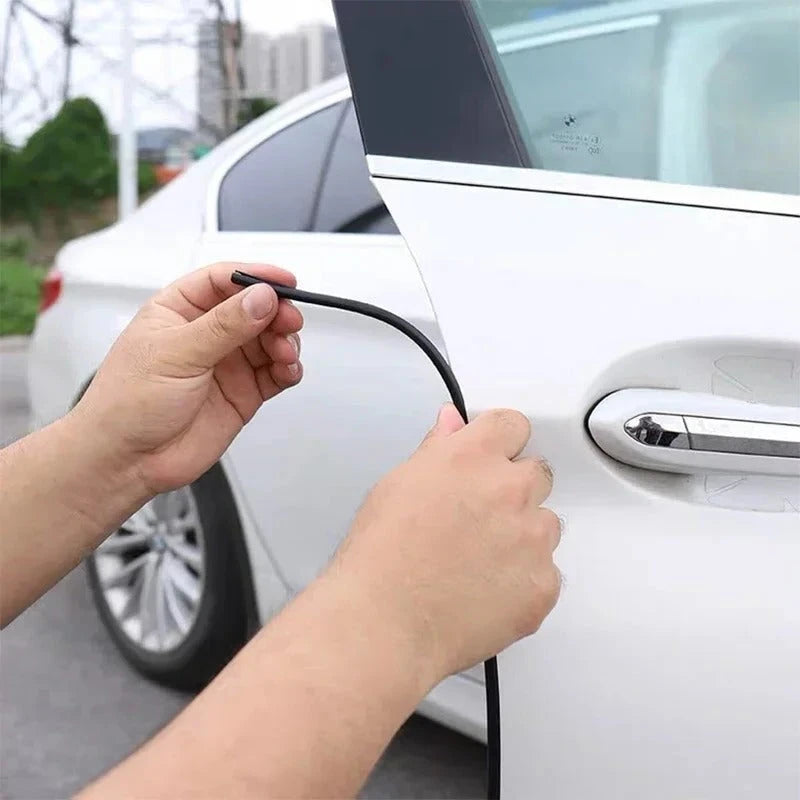 Door Edge Protector Strip with U-Shaped Fit and Weather-Resistant Polymer, 16.4 Ft Zanny Home