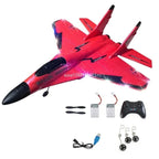 Remote Control Airplane with Impact-Resistant Frame and Ergonomic Controller, 40cm Zanny Home