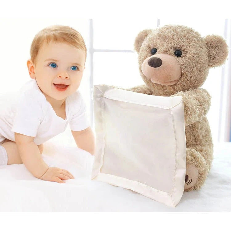 Peekaboo Plush Toy with Gentle Motion and Soothing Melodies, Machine Washable Cover Zanny Home