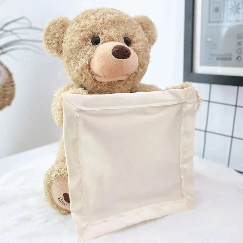 Peekaboo Plush Toy with Gentle Motion and Soothing Melodies, Machine Washable Cover Zanny Home