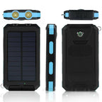 Solar Power Bank with 500,000mAh Capacity and Dual USB Outputs, Water-Resistant Zanny Home
