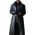 Men's Leather Coat with Quilted Insulation and Zipper Placket, Tailored Regular Fit Zanny Home