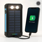 Solar Power Bank with 500,000mAh Capacity and Dual USB Outputs, Water-Resistant Zanny Home
