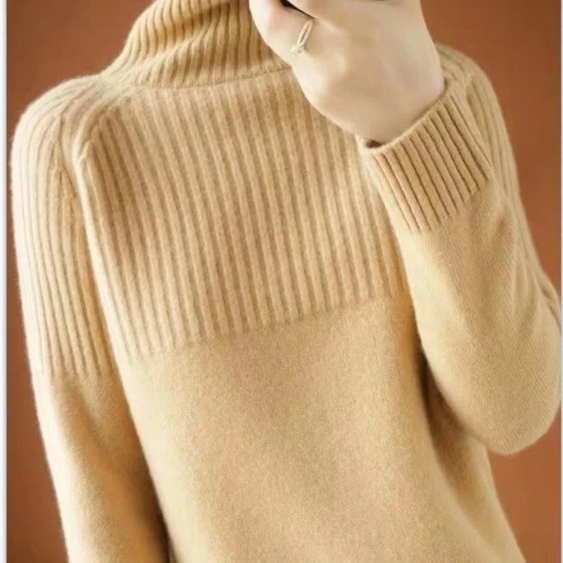 Cashmere Turtleneck Sweater for Women with Lightweight Layering and Midweight Knit Zanny Home