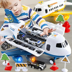 Airplane Playset with Lights, Sound and Friction Vehicles, Extra-Large Play Area Zanny Home