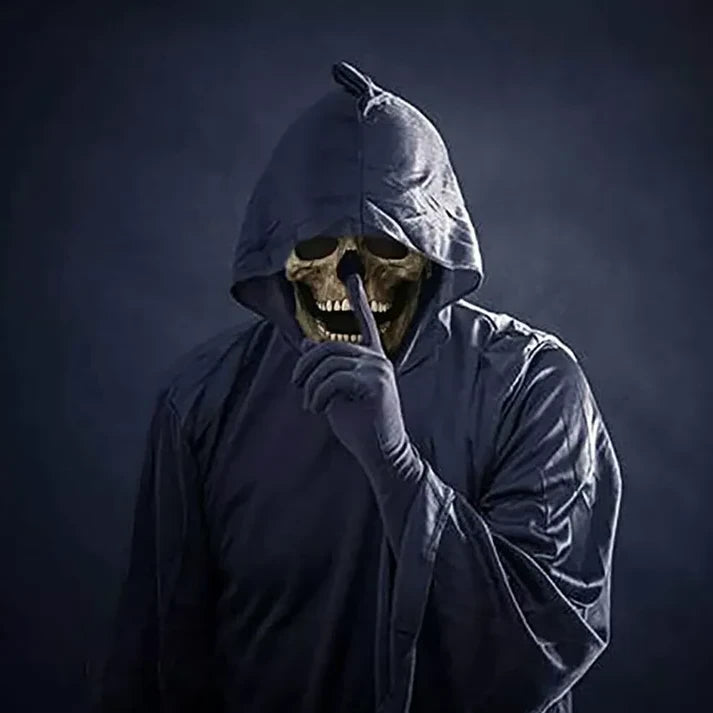 Realistic Skull Mask with Movable Jaw and Full Head Latex Fit, Lifelike Detail Zanny Home
