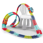 Glow In The Dark Race Track with LED Lights and Anti-Tip Car, Modular Snap-Together Set Zanny Home