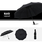 Travel Umbrella with Windproof Flexible Frame and One-Hand Push-Button, Compact Foldable Zanny Home