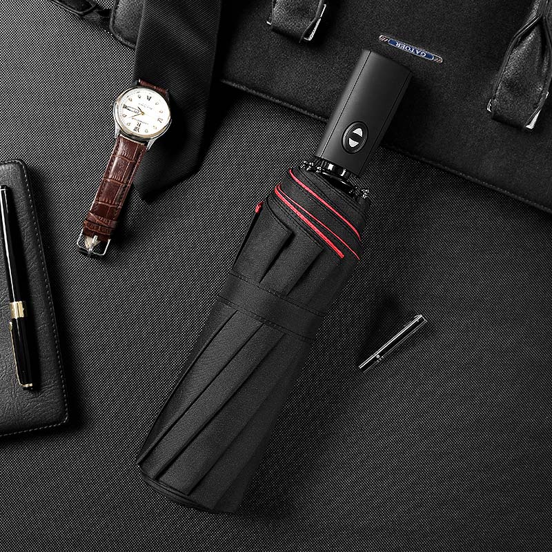 Travel Umbrella with Windproof Flexible Frame and One-Hand Push-Button, Compact Foldable Zanny Home