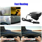 12V Car Heater with Ceramic Heating Element and Adjustable Fan, 150-300W Power Zanny Home