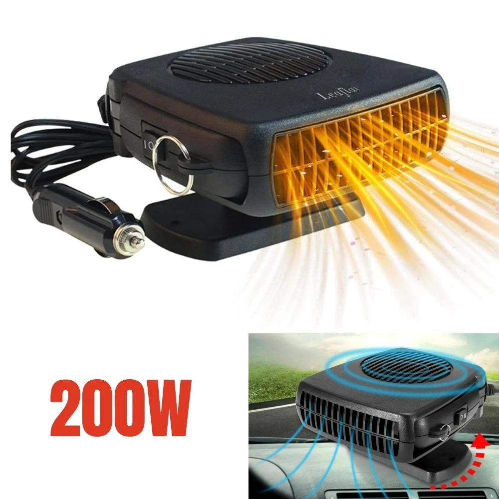 12V Car Heater with Ceramic Heating Element and Adjustable Fan, 150-300W Power Zanny Home