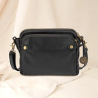Leather Crossbody Bag with Built-In Wallet and Detachable Straps, Fits 10-Inch Tablet Zanny Home
