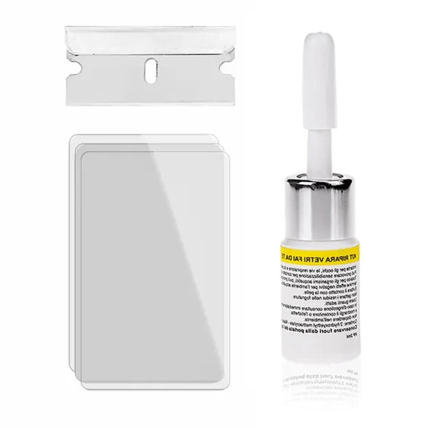 Mobile Screen Repair Kit with Vacuum Air Removal and Pre-Mixed Resin, Portable Case Zanny Home