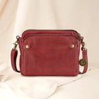 Leather Crossbody Bag with Built-In Wallet and Detachable Straps, Fits 10-Inch Tablet Zanny Home