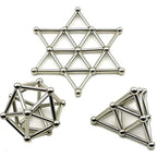 Magnetic Construction Set with 36 Rods and 27 Steel Balls, Portable Tin Zanny Home