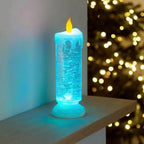 Color-Changing LED Candle with Spinning Glitter and USB Powered, Flameless Centerpiece Zanny Home