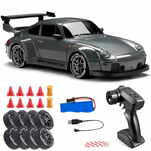4WD RC Drift Car with LED Lights and Detachable Shell, Rechargeable Battery Zanny Home