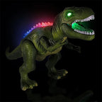 Remote Control Dinosaur Toy with Multi-Color LED Spikes and Roaring Sound, 17-Inch Zanny Home
