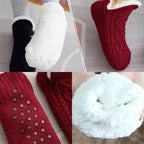 Non-Slip Thermal Socks with Silicone Dot Grip and Soft Insulating Lining, Calf-High Zanny Home