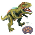 Remote Control Dinosaur Toy with Multi-Color LED Spikes and Roaring Sound, 17-Inch Zanny Home