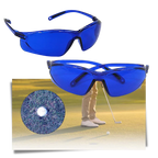 Golf Ball Finder Sunglasses with Blue Contrast Lenses and UV Protection, Case Included Zanny Home