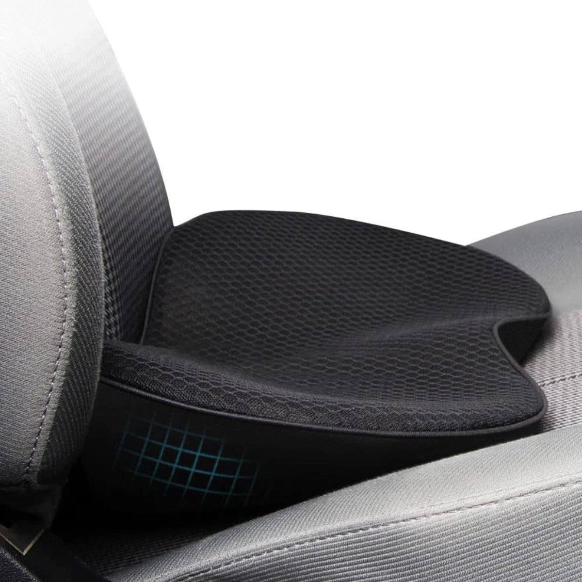 Car Seat Cushion with 3.5-Inch Memory Foam Boost and Contoured Support, Removable Cover Zanny Home