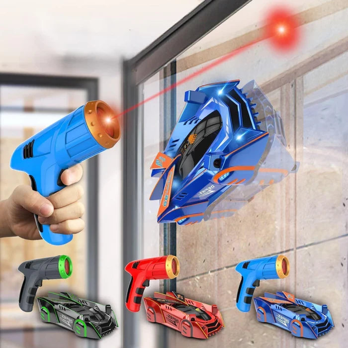 Wall Climbing RC Car with Laser Point Controller and LED Stunt Modes, USB Rechargeable Zanny Home