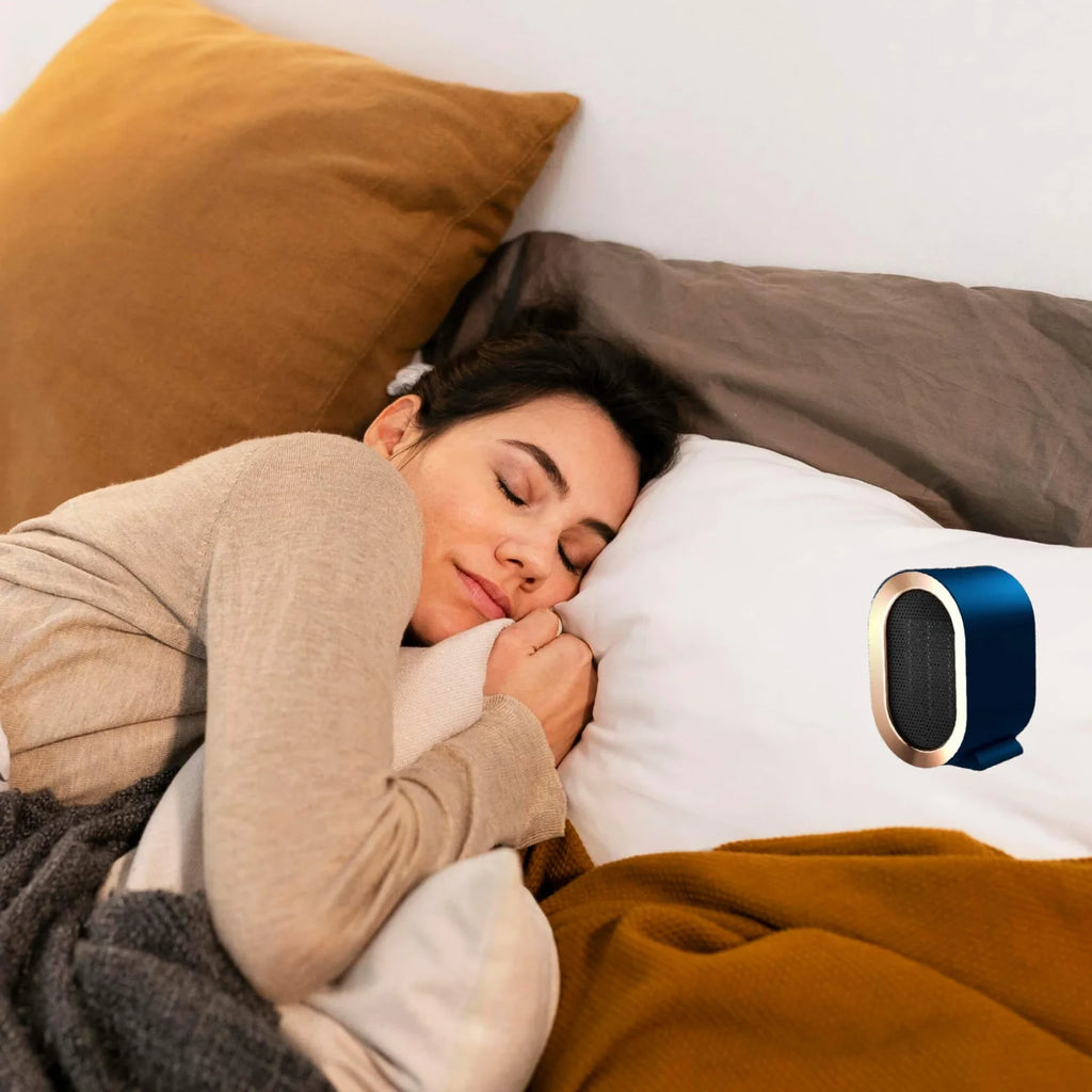 Ceramic Space Heater with Timer and Thermostat for Small Rooms, Portable Quiet Design Zanny Home