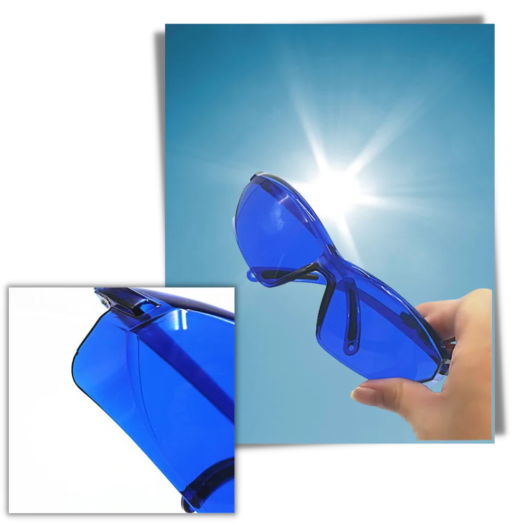 Golf Ball Finder Sunglasses with Blue Contrast Lenses and UV Protection, Case Included Zanny Home