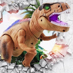 Remote Control Dinosaur Toy with Multi-Color LED Spikes and Roaring Sound, 17-Inch Zanny Home