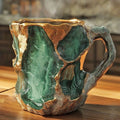Crystal Coffee Mug with Faceted Finish and Ergonomic Handle, 10oz Capacity Zanny Home