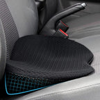 Car Seat Cushion with 3.5-Inch Memory Foam Boost and Contoured Support, Removable Cover Zanny Home