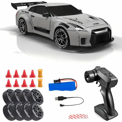 4WD RC Drift Car with LED Lights and Detachable Shell, Rechargeable Battery Zanny Home