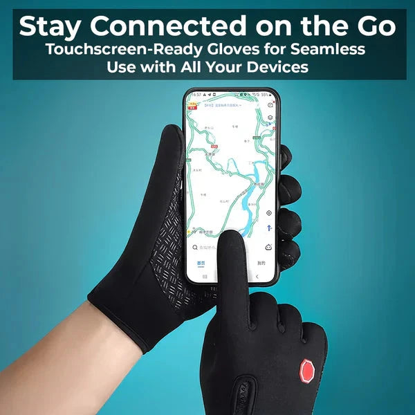 Thermal Gloves with Touchscreen Fingertips and Anti-Slip Palm, Adjustable Wrist Strap Zanny Home