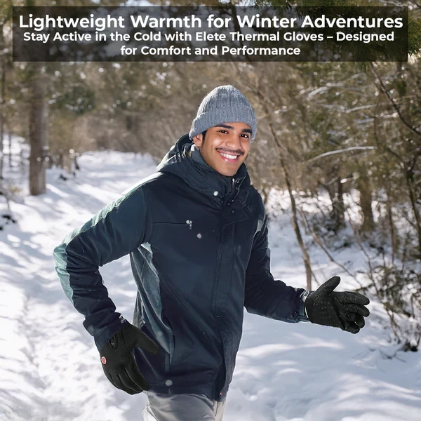 Thermal Gloves with Touchscreen Fingertips and Anti-Slip Palm, Adjustable Wrist Strap Zanny Home