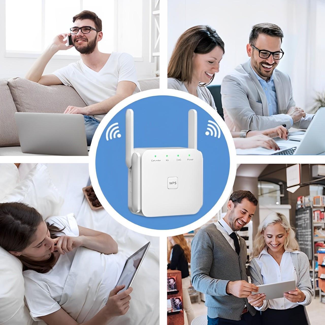WiFi Range Extender with Dual-Band 802.11ac and Gigabit Ethernet, Easy Plug-In Setup Zanny Home