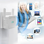 WiFi Range Extender with Dual-Band 802.11ac and Gigabit Ethernet, Easy Plug-In Setup Zanny Home
