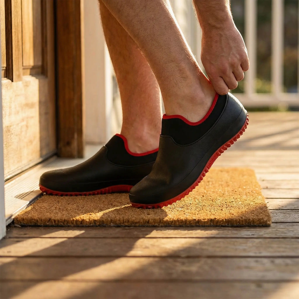 Slip-On Work Shoes with Water-Resistant Upper and Non-Slip Rubber Outsole, Cushioned Insole Zanny Home