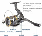 Telescopic Fishing Rod with Carbon Fiber Blank and Spinning Reel, 1.8m Travel Kit Zanny Home
