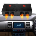 12V Car Heater with 500W PTC Ceramic Element and Dual Switch Control, Four-Outlet Fan Zanny Home